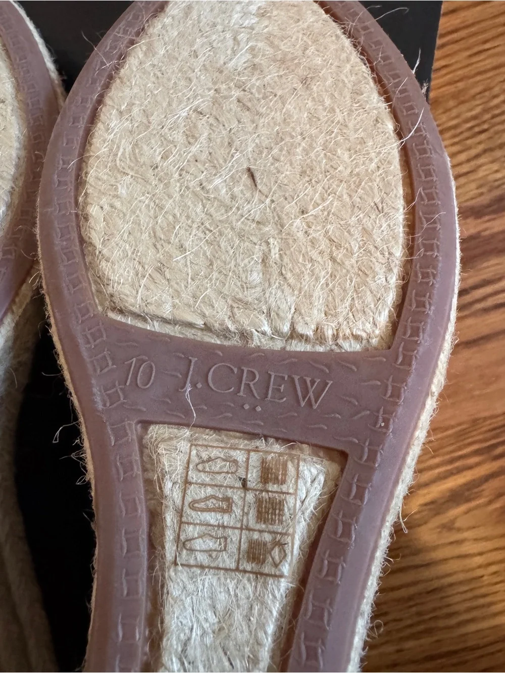 J.Crew Navy Canvas Espadrille Wedge Shoes – Size 10 – NWT
